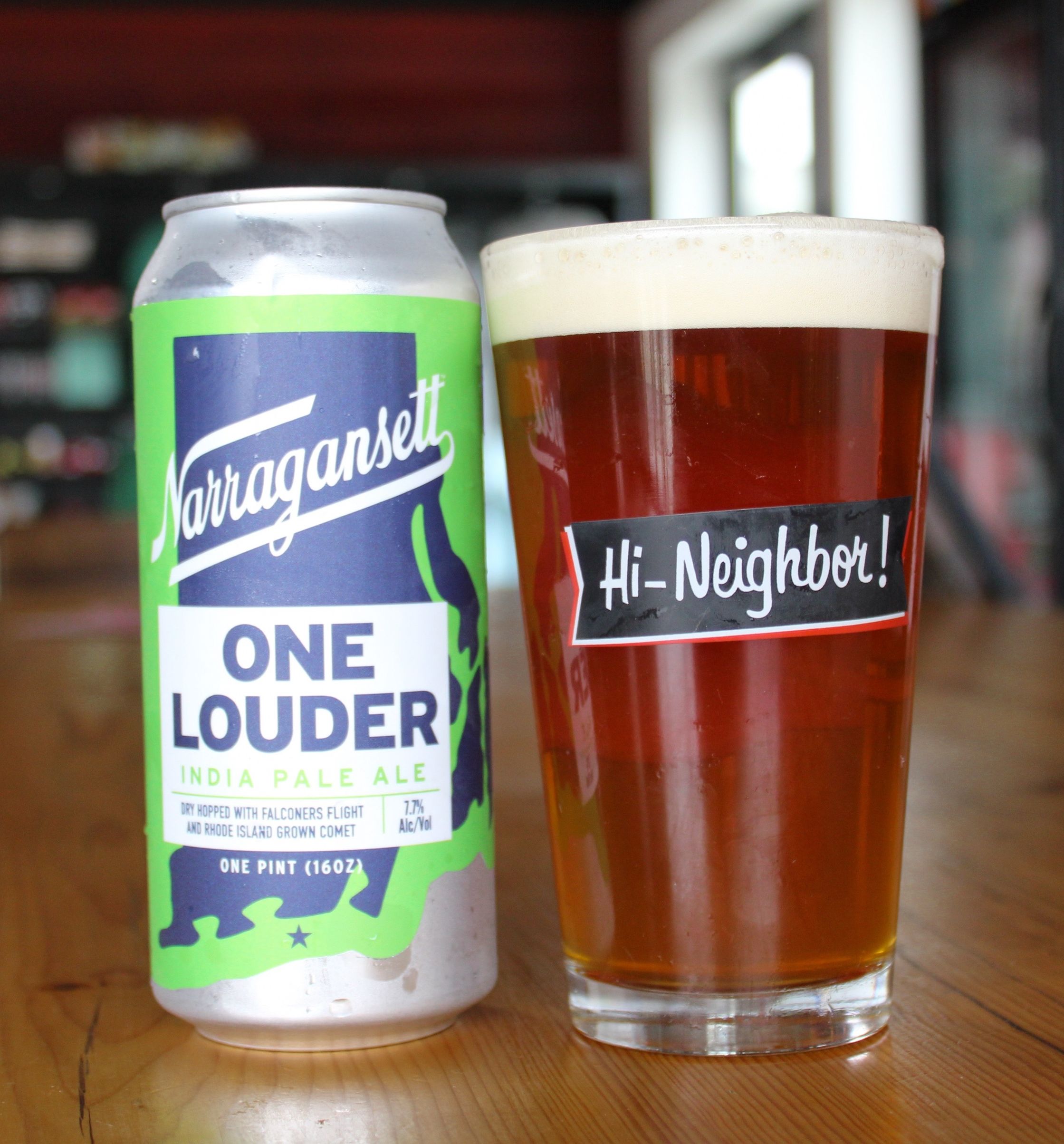 NEIGHBORHOOD PINT GLASS & LOGO COASTER