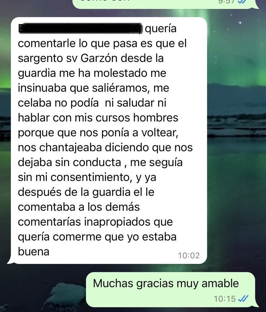 SARGENTOCHALA's tweet photo. Esta situación es muy delicada, señor ministro @Ivan_Velasquez_, @DianaDefensora, @COMANDANTE_EJC. Son graves las denuncias que recibo por parte de un grupo de soldados femeninas en contra del Sargento Viceprimero del @COL_EJERCITO, Giovanni Garzón Ramos. Las soldados se encontraban prestando servicio en el Batallón de Servicios de la BR25 con sede en Tolemaida y eran víctimas de acoso sexual por parte del sargento, el cual según ellas las amenazaba con dejarlas sin conducta si lo denunciaban. Hoy las soldados están dispuestas a hablar para no permitir que esto siga ocurriendo al interior de la institución, hay pruebas contundentes de lo ocurrido, una de las políticas del señor presidente @petrogustavo es dignificar la labor del soldado y del policía en nuestro país y esta clase de situaciones no se deben ni se pueden permitir.