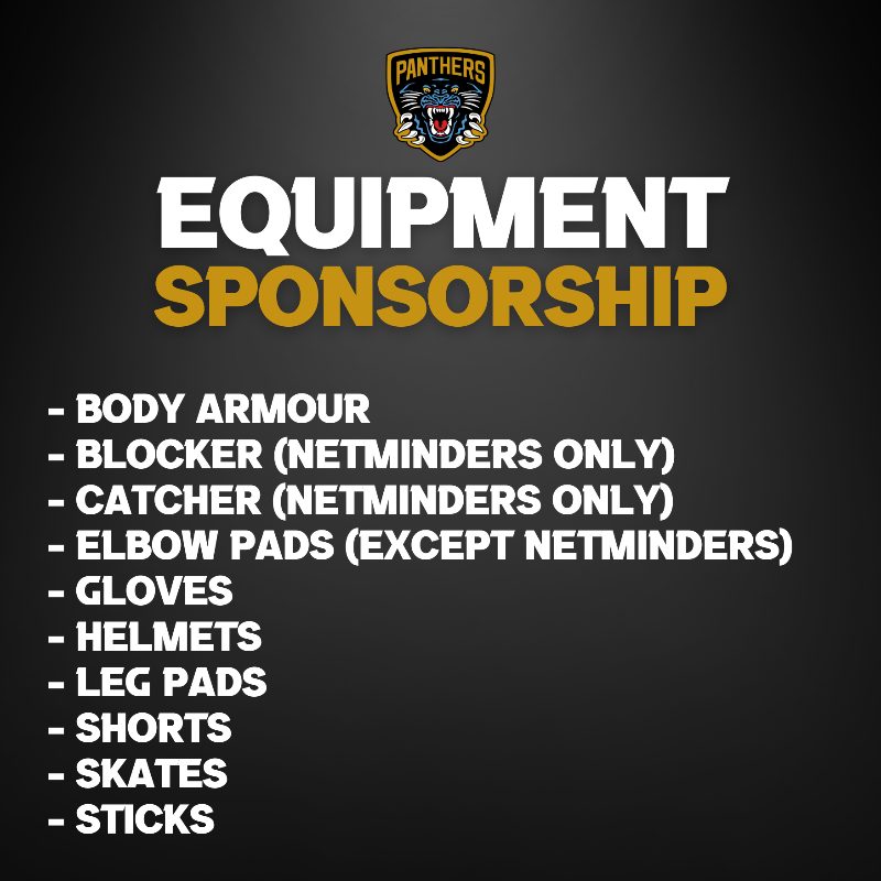 PanthersIHC's tweet photo. New sponsorship opportunities for #PanthersNation 👏

Nottingham Panthers are now offering supporters an exciting opportunity to sponsor a piece of your favourite player's equipment😼 Click below to find out more⤵️