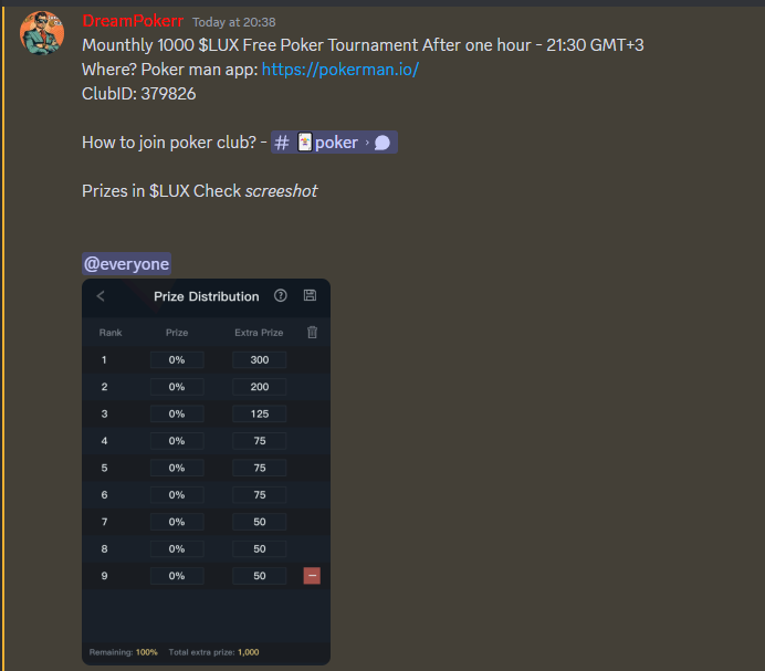 LuxuryPokerClub's tweet photo. #poker #tournament #poker #night #poker #platform #runes #btc #ordinals #freeroll #cashgame #cashgames #pokerlife #pokerface #pokeronline #btc #crypto #blockchain #pokerplayer #pokerstars #domino #pokernight  #texasholdem #dominoqq #pppoker #wsop 
Discord: https://t.co/f5lnR6iHCY https://t.co/lBElJmPlv8