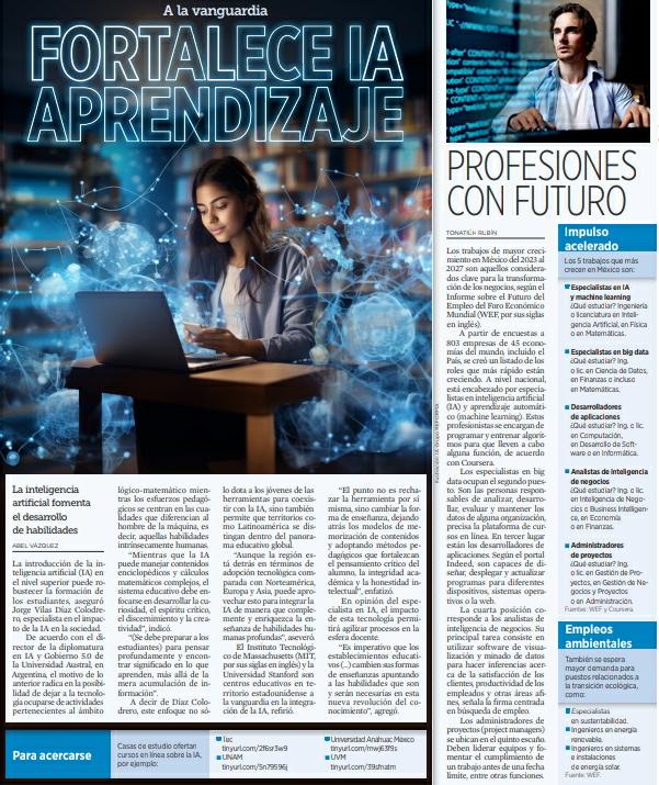 UnivAustral's tweet photo. Cómo la #inteligenciaartificial fomenta  el desarrollo  de habilidades: la opinión de Jorge Vilas Díaz Colodrero, Director de la Diplomatura en Gobierno 4.0 de la @EGobiernoUA para el diario de #México @Reforma #ImpactoAustral https://t.co/YyYhPS49OH