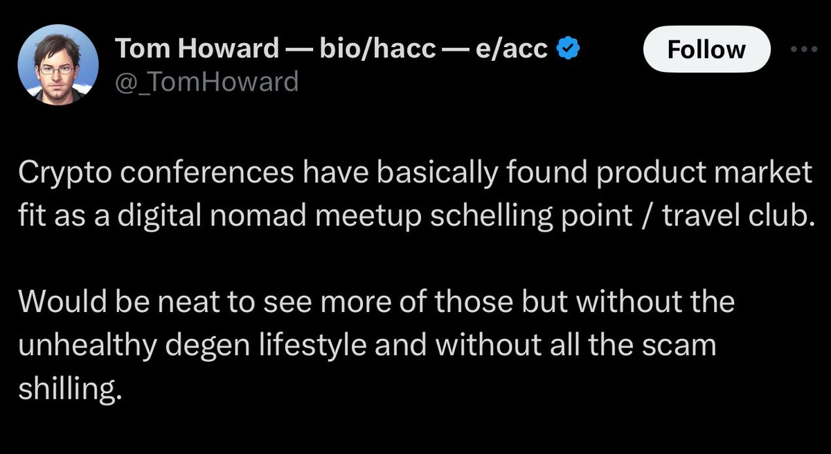 jordan (@cryptosmiff) on Twitter photo Conference fatigue is setting in, we decided to bring crypto natives together, but better
Create genuine relationships
Learn about a new culture
Build cool shit
<a href="/hallabongcity/">hallabong ๐</a> will be the first of its kind on a beautiful island in Korea. Excited to share more details soon๐ Conference fatigue is setting in, we decided to bring crypto natives together, but better
Create genuine relationships
Learn about a new culture
Build cool shit
<a href="/hallabongcity/">hallabong ๐</a> will be the first of its kind on a beautiful island in Korea. Excited to share more details soon๐