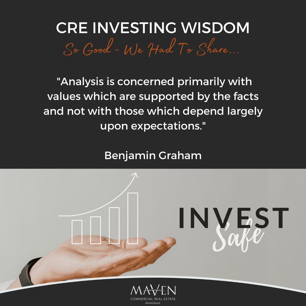 Maven Commercial Real Estate, Brokerage (@mavencommercial) on Twitter photo This quote underscores the importance of a fact-based approach to investment decisions. By focusing on data and proven values, you can build a more resilient and successful portfolio, avoiding the pitfalls of speculative predictions. #InvestmentWisdom #DataDrivenInvesting This quote underscores the importance of a fact-based approach to investment decisions. By focusing on data and proven values, you can build a more resilient and successful portfolio, avoiding the pitfalls of speculative predictions. #InvestmentWisdom #DataDrivenInvesting