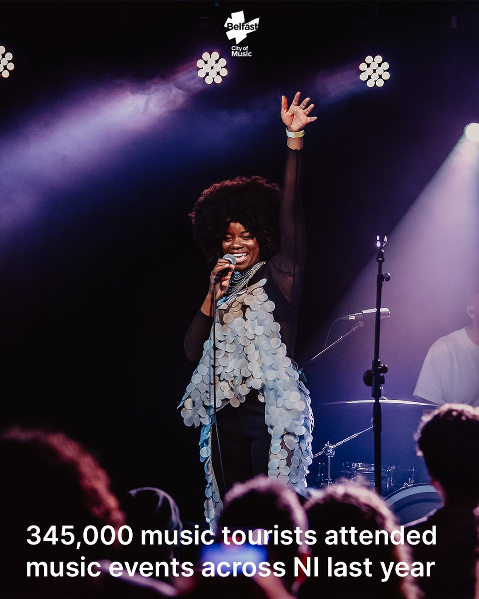 UK Music has revealed that 345,000 music tourists attended gigs, festivals, and concerts in Northern Ireland last year ✨

As the collective voice of the UK music industry, the organisation has unveiled new research showcasing the huge value of live music to our local economy 🧵