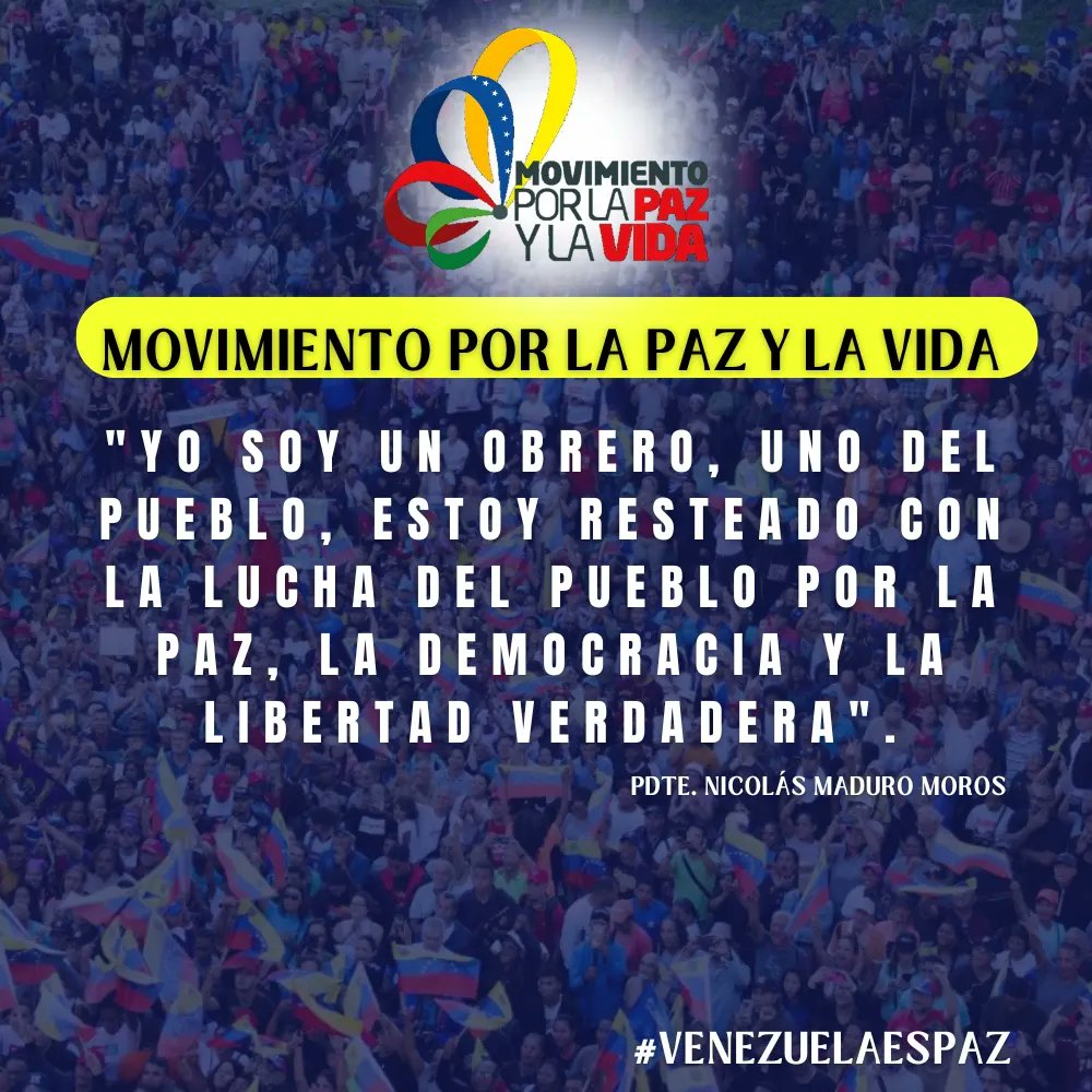 fundacion_mpv's tweet image. 🔊 ¡Así lo dijo Nicolás! ✍🏼 

"Yo soy un obrero, uno del pueblo " 

La verdad de Venezuela 🤳🏼

#VenezuelaDePaz