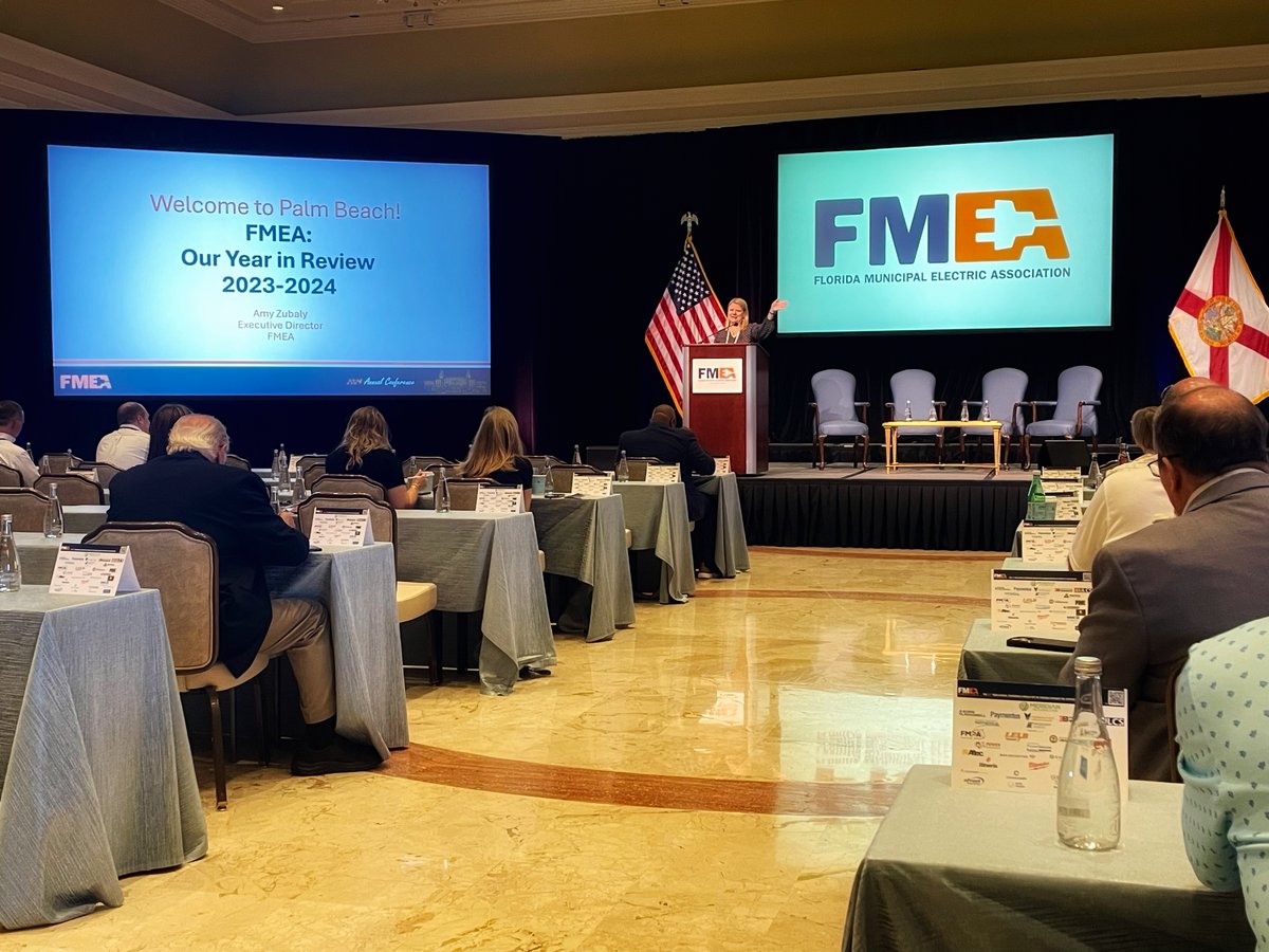 Florida Public Power (@flpublicpower) on Twitter photo The conference has officially begun! <a href="/KUAdirect/">Kissimmee Utility Authority</a> president & general manager and FMEA immediate past president Brian Horton and FMEA executive director Amy Zubaly welcome this year’s attendees. #FLPublicPower #PublicPower The conference has officially begun! <a href="/KUAdirect/">Kissimmee Utility Authority</a> president & general manager and FMEA immediate past president Brian Horton and FMEA executive director Amy Zubaly welcome this year’s attendees. #FLPublicPower #PublicPower