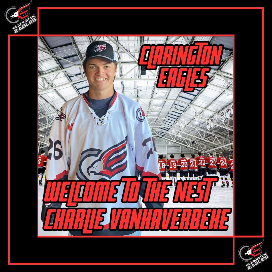The Clarington Eagles are thrilled to announce that they have acquired Charlie VanHaverbeke from the Stouffville Spirit. 

Charlie is a local Shut Down Defenceman with a high hockey IQ.

Welcome to the Nest Charlie!