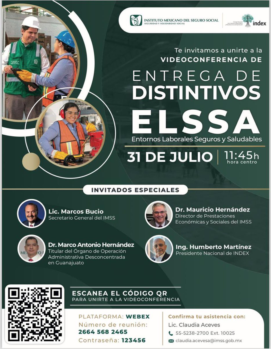 index_nacional's tweet photo. En unos minutos dará inicio la Entrega de Distintivos #ELSSA entre #indexNacional y @Tu_IMSS desde la Planta de Motores Eléctricos @FordMX Irapuato, Gto.

Escanea el código QR y podrás ver la transmisión: https://t.co/AO4wOwaDZz