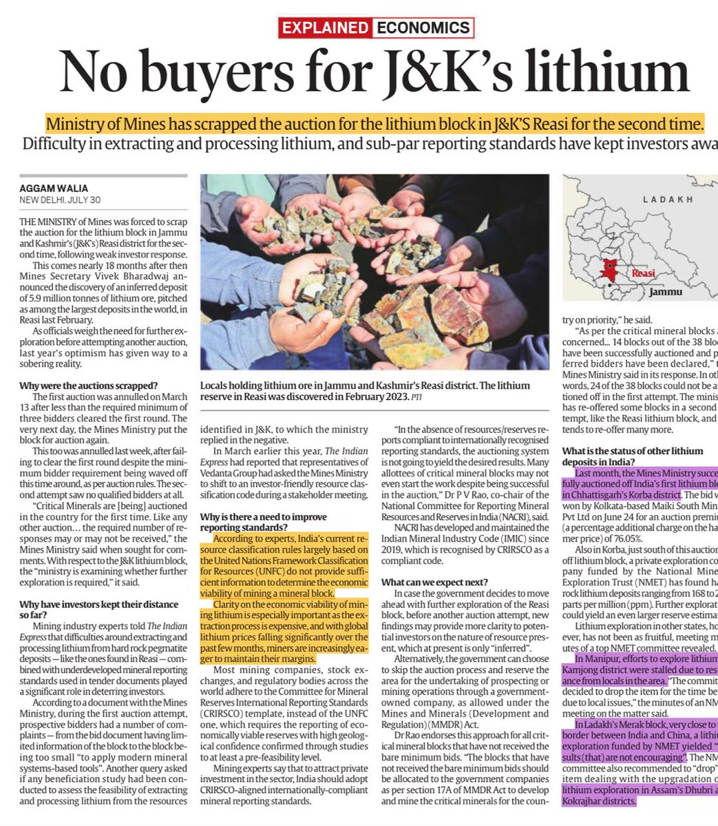 Lithium mining and new exploration