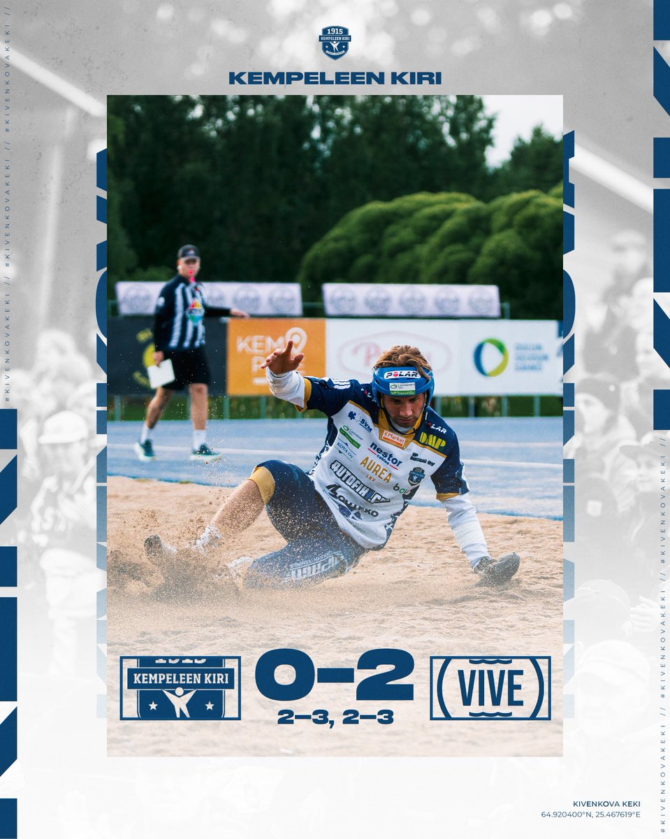 Ei pisteitä tänään. 🤐

ViVe vie kolme pistettä nimiinsä Sarkkirannan keskiviikkoillassa 0-2 (2-3, 2-3) tuloksen myötä. 🥎

Taistelu jatkuu perjantaina, kun KeKi matkustaa Manse PP:n vieraaksi. Kotona jatketaan sunnuntaina JoMaa vastaan. 👊

#KivenkovaKeKi #Nastajengi #Pesis