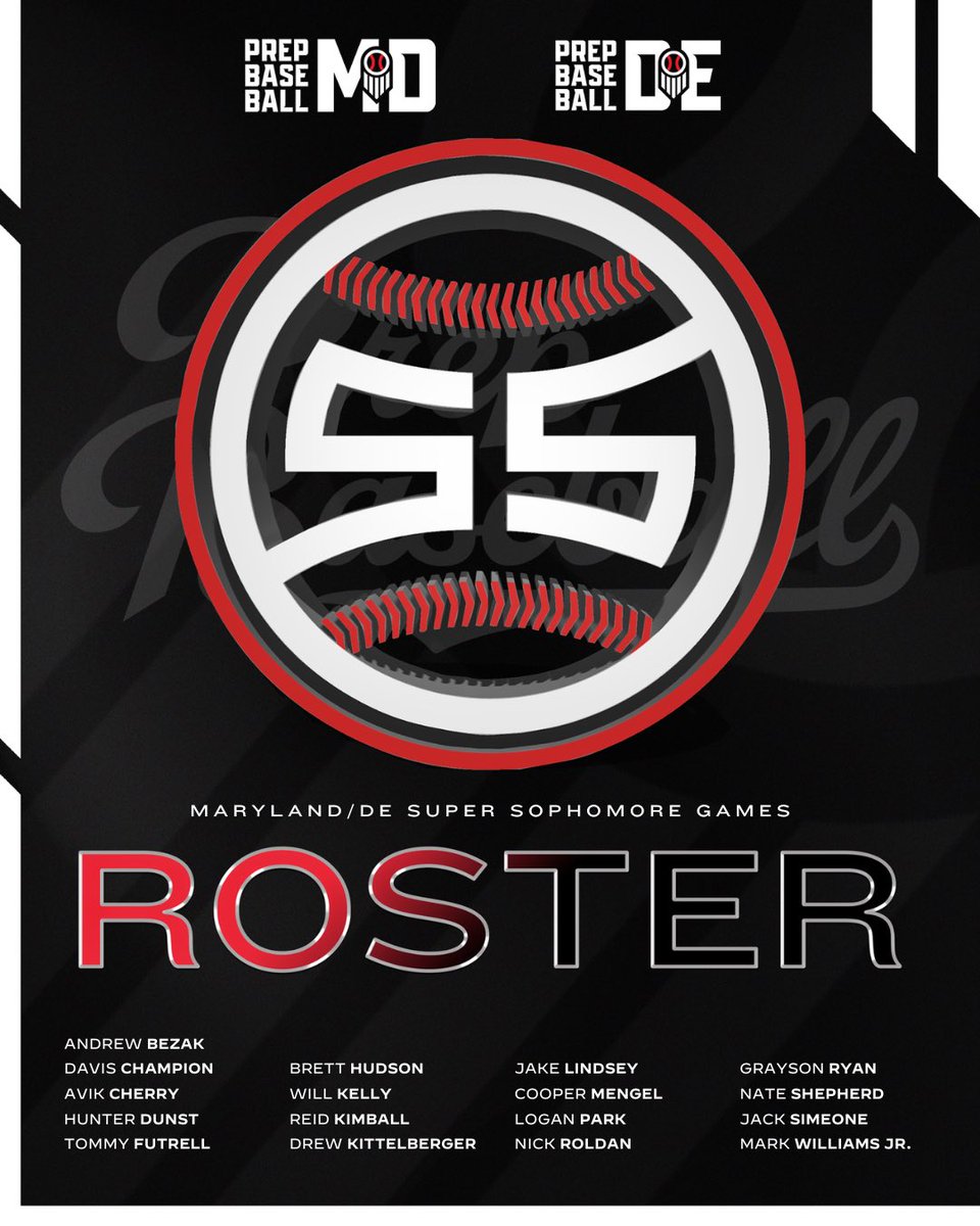 Prep Baseball Maryland (@prepbaseballmd) on Twitter photo โญ๏ธ ๐น๐๐๐๐๐๐ ๐ป๐๐๐ ๐ด๐ซ/๐ซ๐ฌ โญ๏ธ
See the full roster that the Old Line State and Delaware will be taking down for the East Coast Super Sophomore Games this weekend
Full event info ๐
๐: prepbaseballreport.com/event/MD/2024-โฆ
<a href="/JNaill8/">Jamie Naill Jr</a> <a href="/jerry_shank/">Jerry Shank</a> <a href="/LedgerPBR/">Cole Ledger</a> โญ๏ธ ๐น๐๐๐๐๐๐ ๐ป๐๐๐ ๐ด๐ซ/๐ซ๐ฌ โญ๏ธ
See the full roster that the Old Line State and Delaware will be taking down for the East Coast Super Sophomore Games this weekend
Full event info ๐
๐: prepbaseballreport.com/event/MD/2024-โฆ
<a href="/JNaill8/">Jamie Naill Jr</a> <a href="/jerry_shank/">Jerry Shank</a> <a href="/LedgerPBR/">Cole Ledger</a>
