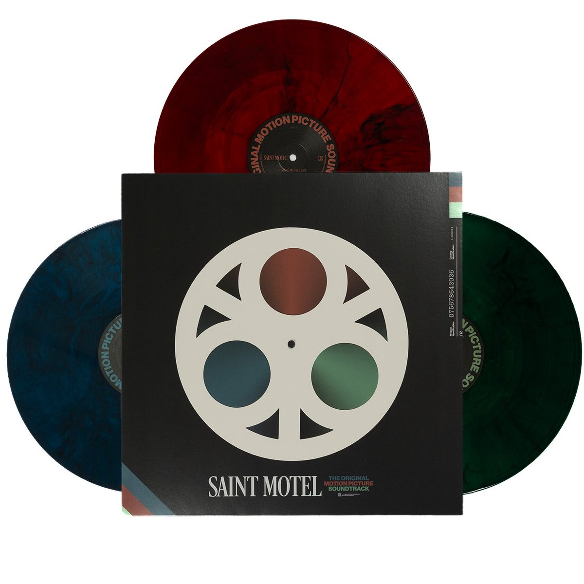 SaintMotel's tweet photo. Ladies and gentlemen…it took a minute…but deluxe things often do. We are so happy to now have available the three piece deluxe TOMPS vinyl complete with spinning film reel cover and the live orchestra interludes!!! https://t.co/1ziVh1w74Q https://t.co/u5RvAgu4b5