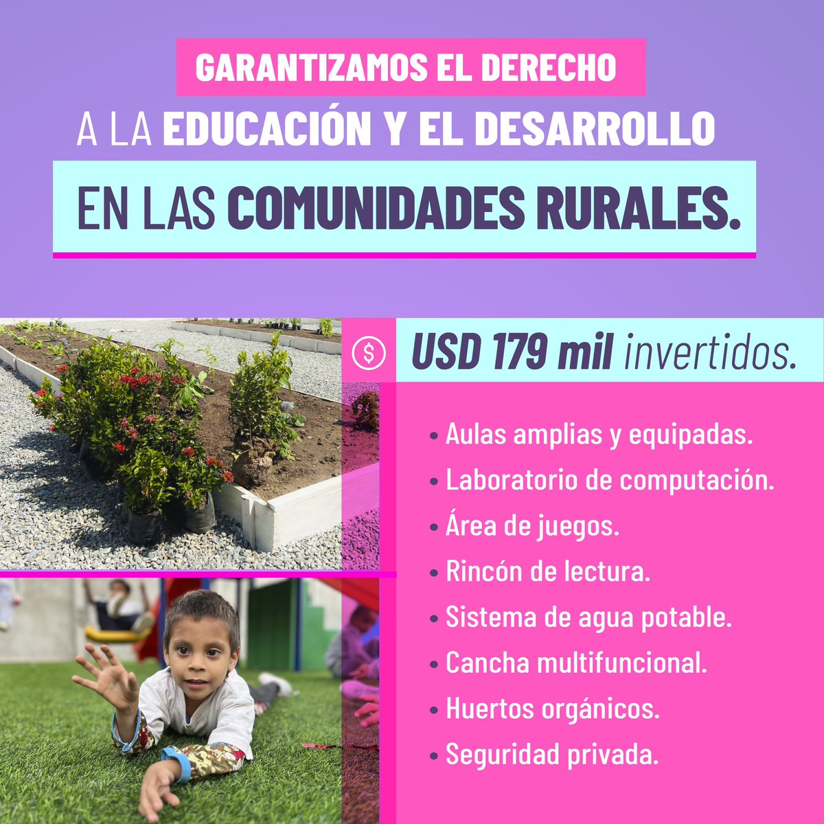 Educacion_Ec's tweet photo. 🏫 ¡La educación de calidad es un derecho!

Con la reapertura de la Unidad Educativa Olinda Gálvez de Armijos, en Machala, nuestras niñas y niños estudiarán cerca de sus hogares, garantizando entornos de aprendizaje eficaces y permanencia escolar, este es un compromiso del Gobierno Nacional. 🧒🏻👧🏻👩🏻‍🏫👨🏻

#ElNuevoEcuadorResuelve
#ResolvemosConEducación