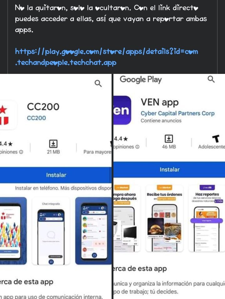 JunisPelusa's tweet photo. Difundan ‼️‼️

No quitaron las app, solo las ocultaron, sigan reportando estás apps‼️ https://t.co/G49opqNoM2