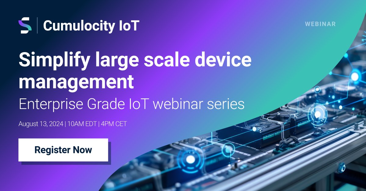 SoftwareAG's tweet image. Want to connect and manage your devices at scale? Learn how in our Enterprise grade IoT webinar series. Register now: bit.ly/46ntDSA

#IoT #devicemanagement #enterpriseIoT #CumulocityIoT #IoTPlatform