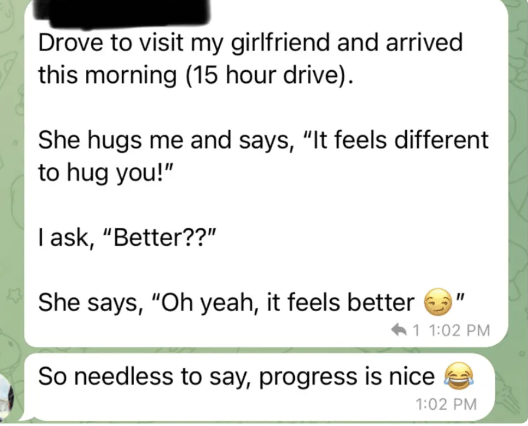 How to make your girlfriend happy:

Treat your body like the temple God wants it to be.