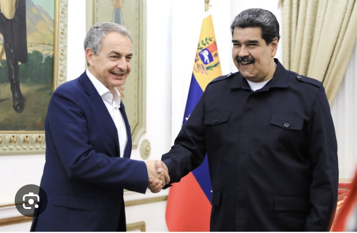 🇪🇸🇻🇪 I NO OLVIDAR

No olviden de quienes son socios los dirigentes del gobierno de Venezuela. Zapatero es un gran aliado del régimen de Nicolás Maduro.

"Dime con quien andas y te diré quien eres"