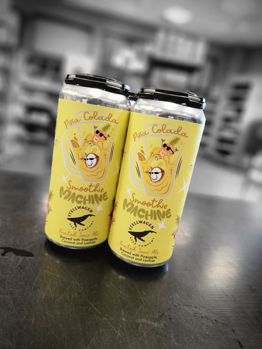 RedstoneLiquors's tweet image. Smoothie machine Pina Colada from the folks at @stellwagenbeer just arrived in #stoneham Redstone Liquors App and website 

This #smoothiesour was made with copious amounts of 🍍 and 🥥