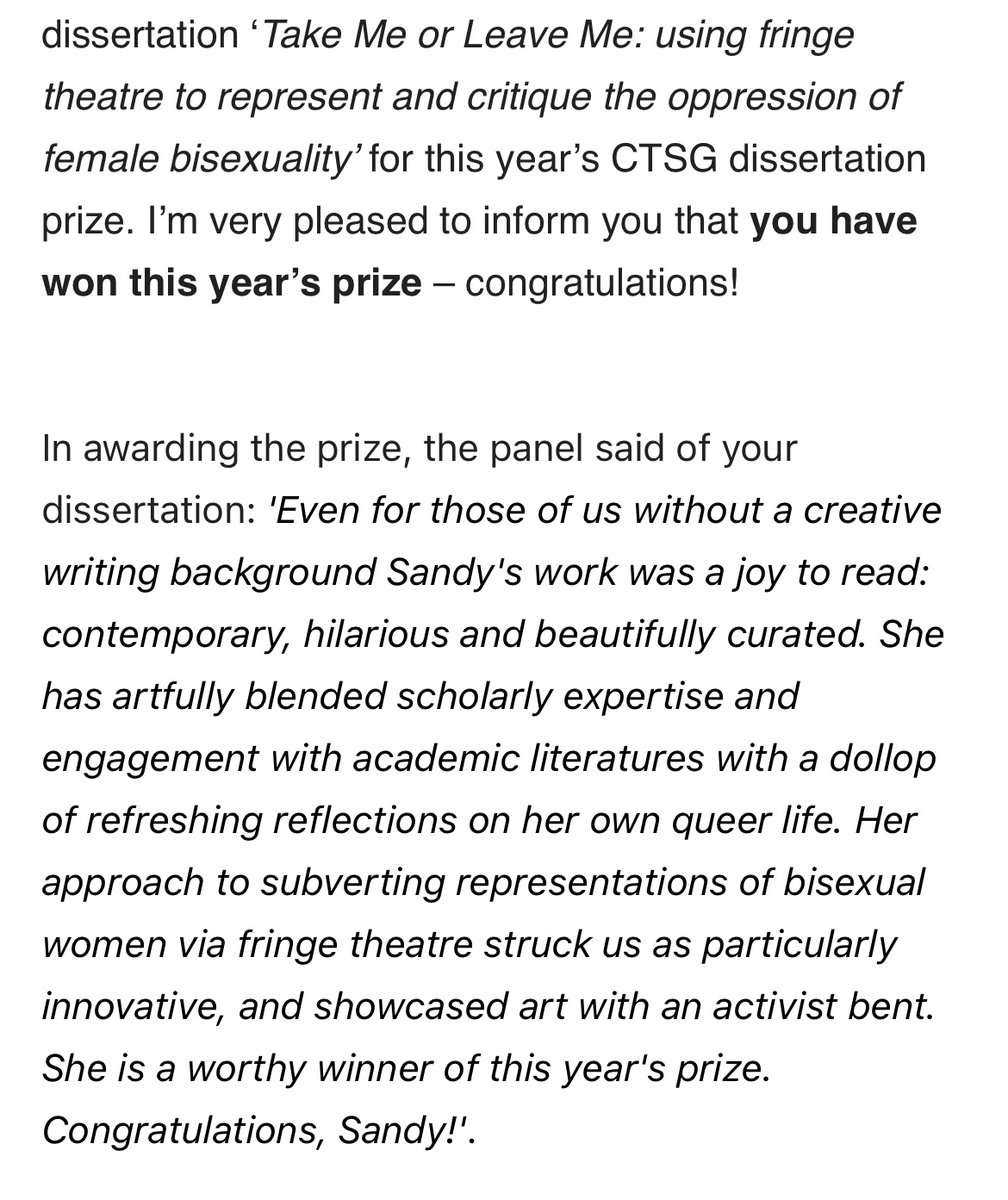 I graduated &amp; got a dissertation prize!!!✨🎓 all abt bisexuality babeyyy
I feel like I said some ppl here can read my dissertation so DM me if you want to read it!