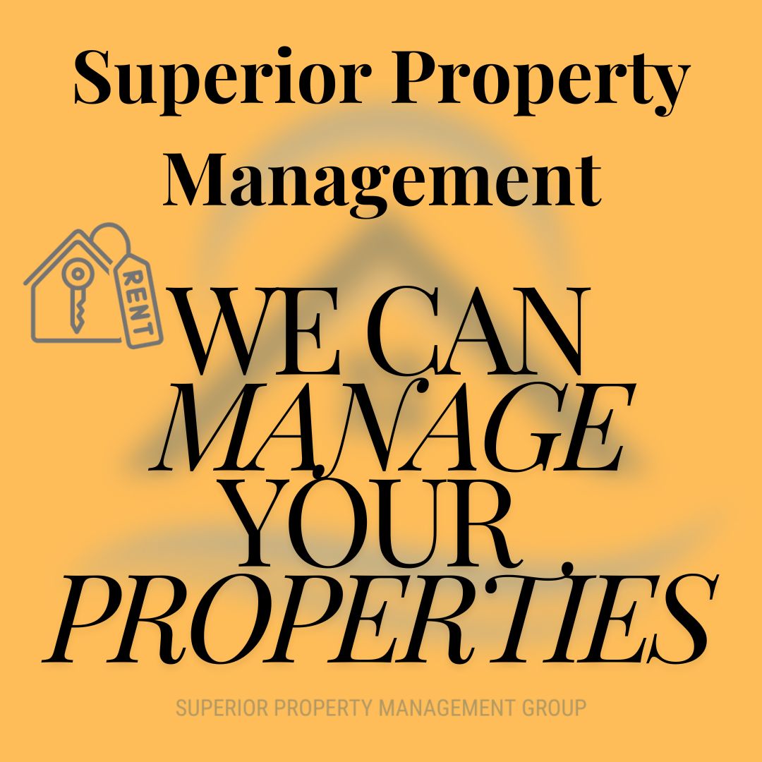SuperiorPropM's tweet photo. Are you tired of the hassle that comes with managing your property? Superior Property Management is here to take the stress off your shoulders. Our experienced team offers comprehensive services, from tenant screening and rent collection to maintenance and legal compliance. #spmg https://t.co/JpXO2EAvTW
