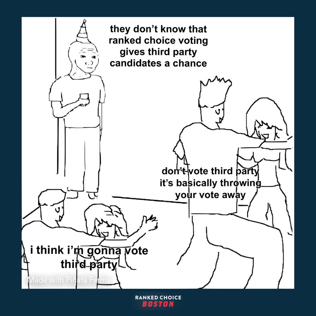 #meme #thirdparty #twopartysystem #rcv #rankedchoicevoting <a href="/rankthevote/">Rank The Vote</a> <a href="/fairvote/">FairVote</a>