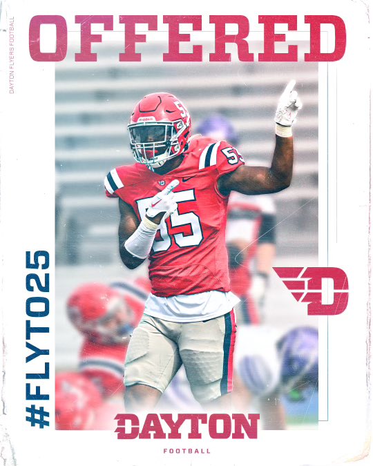 After an amazing conversation with <a href="/Jay9Terry/">Jay Terry</a> I am blessed to say I have received an offer <a href="/DaytonFootball/">Dayton Football</a> !!