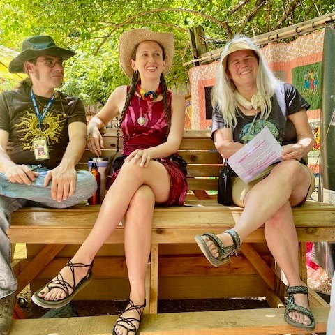 BTTLProject's tweet photo. This summer at the Oregon Country Fair, we hosted insightful talks by Paolo on communes in France and Brian on Multigenerational Back-to-the-Land. We wrapped up with an engaging community discussion, Counterculture Into the Future. Thanks to Jerry Joffe and Terry Baxter! 🌞 https://t.co/RYtQlLqAf9