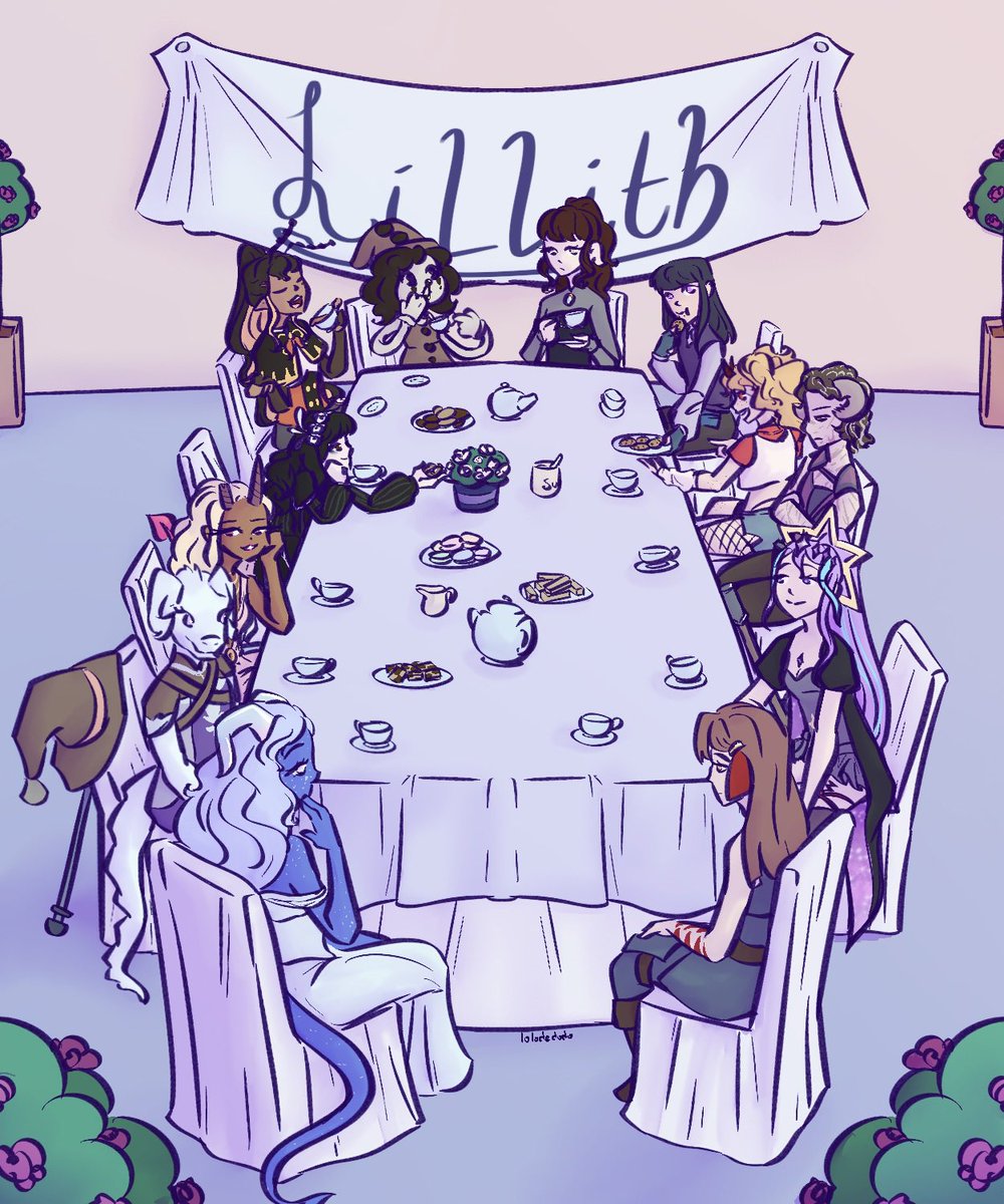 lolodedodo's tweet photo. Twelve lillith’s having a little tea party! This attack became a bit bigger then expected…

Characters belong to: @shmo_bug @Plugnutss @_idyllix_ @OliverSpartan @Charr_Coal_art @_0liM4ma_ @SunfloralChaos @Sebbbastian_seb @eriassuu @poisonghoulart and Pioucha on AF https://t.co/cC3vdIy7ka