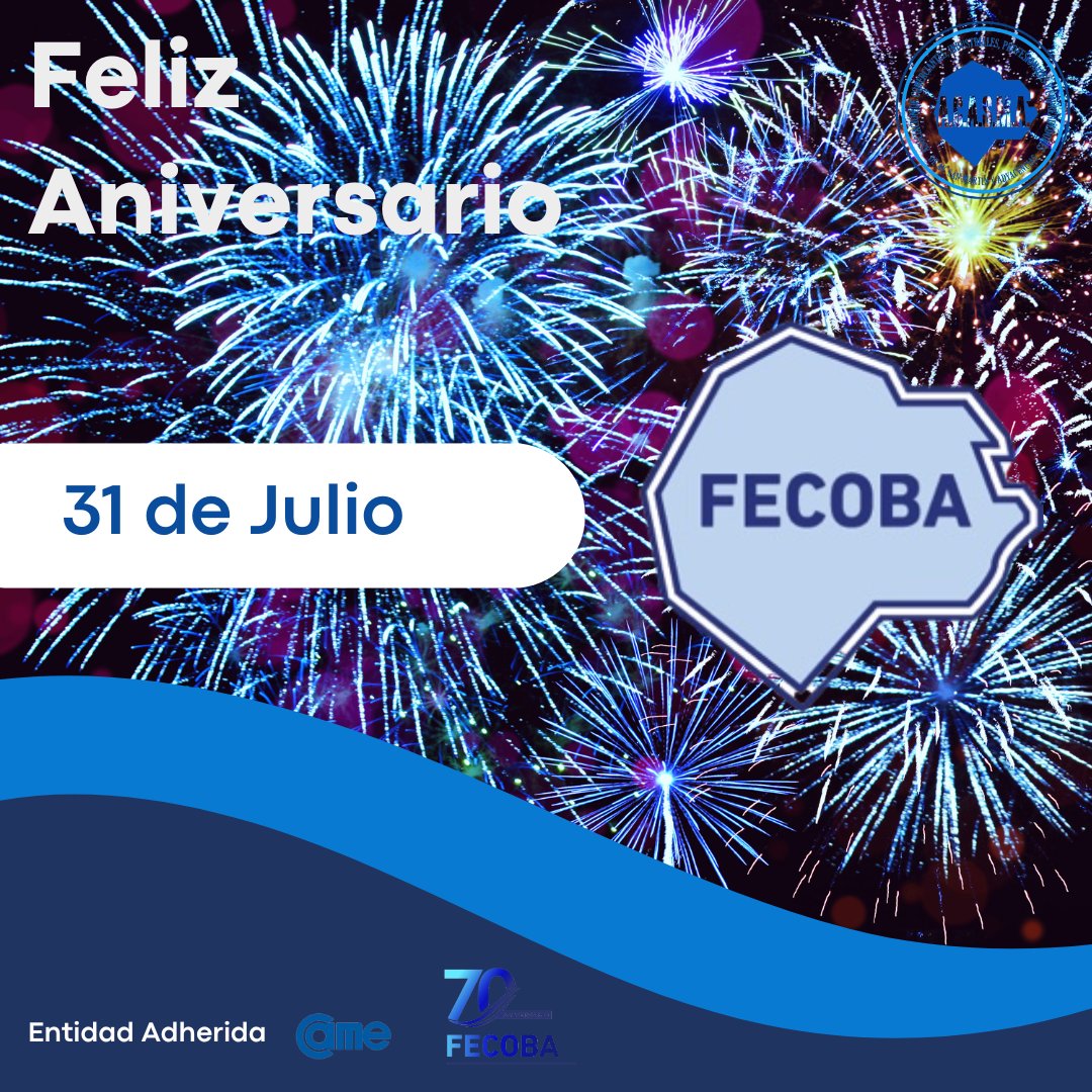 AsociacionAcas2's tweet photo. El día de hoy queremos desearle un ¡FELZ ANIVERSARIO N° 71 FECOBA!
.
.
Gracias @fecoba y @fxcastillo por tantos años trabajando por y para las Pymes!
#acasma #comercios #pymes https://t.co/B2VG58HY31