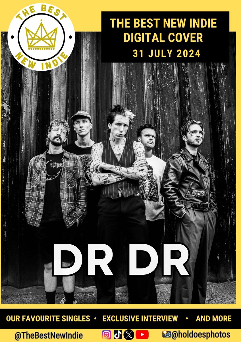TODAY ON THE BEST NEW INDIE DIGITAL COVER - DR DR 
'Our New Favourite Band on the Manchester Scene' ...Head over to Instagram for our favourite singles and an interview with <a href="/DRDRWASTAKEN/">DR DR</a>
