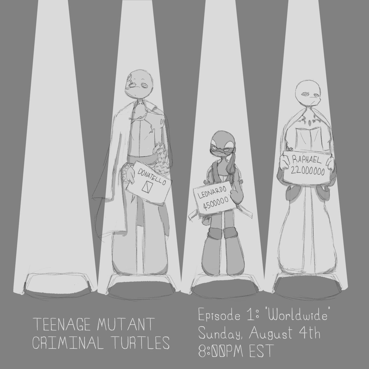 ophelliate's tweet image. 8/4 &amp;gt;:) #crimeturtles #tmnt