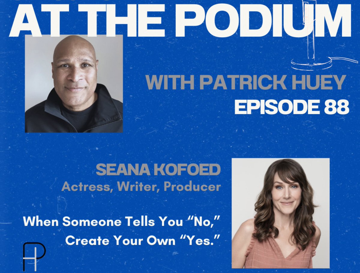 Such a joy chatting w one of my favorite humans, Patrick Huey of #atthepodium ! ❤  We talk #indiefilm ,  #actorlife , and #RepresentationMatters .  Because sometimes you have to catch up with your besties on their podcast 😜. 
patrickhueyleadership.com/episodes-blog/…