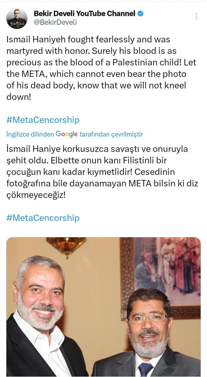 FarisogluGuzide's tweet photo. #MetaCensorship https://t.co/6wu0s9Nukt