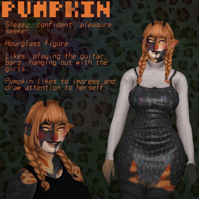 Baphomet - 🎃 PUMPKIN 🎃 #Sims4 #sims4nsfw #OC #alien #furry #catgirl https://t.co/1yxdmgMSYD