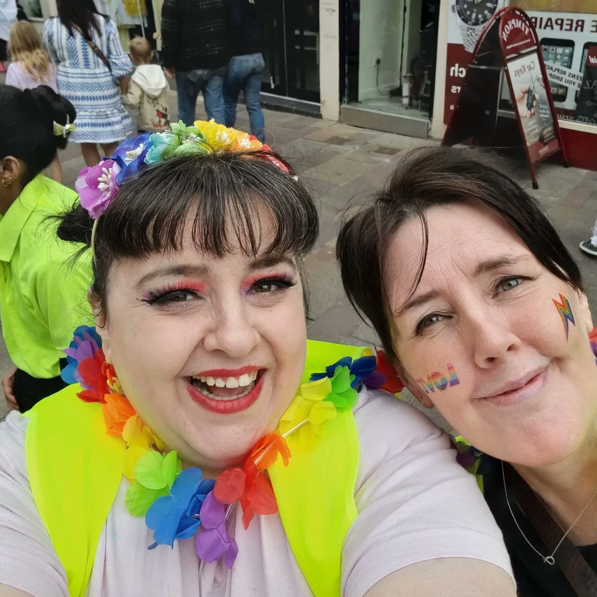 PolkaDotLeopard's tweet photo. Had a ball stewarding the 1st Pride South Lanarkshire parade at the weekend. What a great turn out, here's to many more in future years! https://t.co/8LDuovicGO