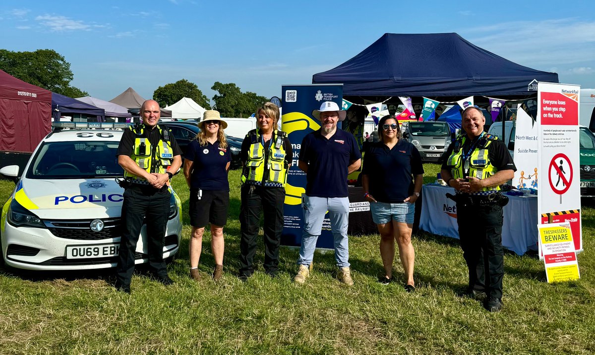 Our team today have been working with Network Rail engaging with the public at the Nantwich Show, discussing rail safety following a recent spate of trespass on the railway locally! This act risks lives and delays to rail services
