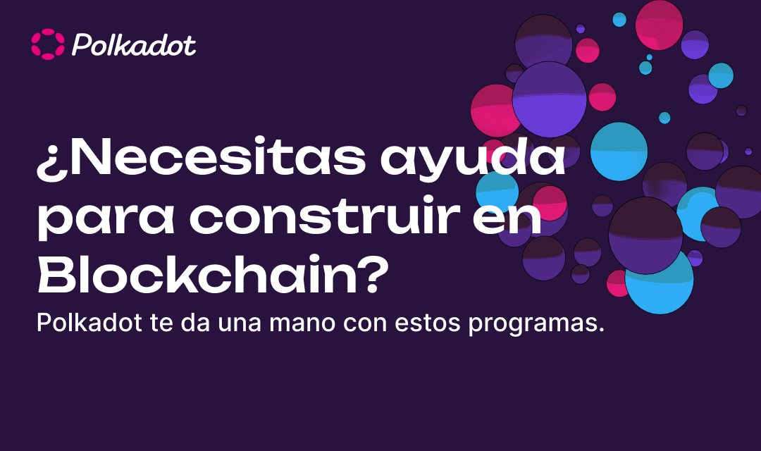 PolkadotEspanol's tweet photo. ¡Hola, constructores Blockchain! 🌐
¿Quieres construir en Polkadot? ¡Entonces echa un vistazo a estos programas de apoyo en marcha!

💡Technical Bounty.
Este bounty está diseñado para proporcionar asistencia técnica a los equipos de #Polkadot y otros ecosistemas, entonces,

¿Quiénes pueden beneficiarse?

🔹Proyectos Web2 que desean integrar soluciones #Blockchain en su flujo de trabajo, adoptando el ecosistema Polkadot.
🔹Equipos Web3 de otros ecosistemas que quieran integrarse a este ecosistema.
🔹Equipos comunitarios existentes que necesitan ayuda para nuevos clientes interesados en integrarse al ecosistema.
🔹Empresas e instituciones que están probando productos de Polkadot.
🔹Cualquier cliente que desee construir o integrarse en nuestro ecosistema y no esté familiarizado con él.
🔹 El soporte que reciban los equipos no tendrán ningún costo.

El objetivo del bounty es brindar apoyo gratuito a todos los equipos Web2 y #Web3, desarrolladores y emprendedores que deseen crear e innovar dentro del ecosistema Polkadot.

Para más información sobre cómo solicitar servicio de soporte, acá tienes,

https://t.co/WdkZ0wfUm6…

En X: @SupportBou28797

https://t.co/7XfScqdOej

🏆 Polkadot BD Bounty.
El Programa BD de #Polkadot está diseñado para recompensar a personas y organizaciones que incorporan con éxito nuevas empresas al ecosistema de Polkadot.

Anímate, toda la información se encuentra disponible aquí.
👉https://t.co/TAW6fARnfj
👉https://t.co/Pm2hC03l4q…

🔧 Bounty de Velocity Labs.
Con el objetivo de cerrar las brechas de infraestructura y herramientas de tokens en el ámbito DeFi, Velocity Labs ofrece subvenciones a equipos que se centren en:

🔹Infraestructura de tokens
🔹Abstracción de cadena
🔹Componibilidad
🔹Integración a Polkadot
🔹Mantenimiento de herramientas
🔹Documentación

Si esto despertó su interés, aquí encontrarás más información sobre la recompensa:
https://t.co/KWPrVq46Ji

Y si te animas, acá el formulario:
https://t.co/7uGhHLKEBs

Y si quieres consultar directamente al equipo, acá su cuenta en X: @v_labs

¡Explora, construye y transforma el futuro con 🔹!