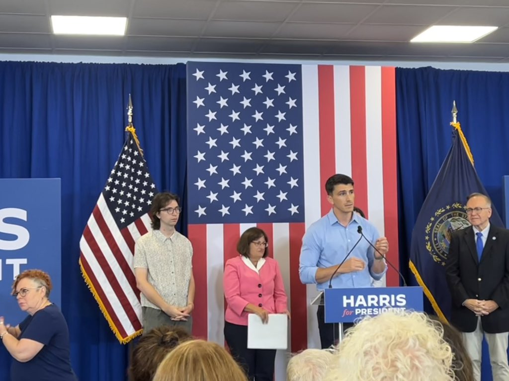 NHkaren's tweet image. State Sen Donovan Fenton shares the heart-breaking loss of an 11wk pregnancy he and his wife experienced last year. Thank you @DonovanFentonNH for sharing your story about how attacks on reproductive rights affect men too. #ReproRights #NHPolitics #NHforKamala