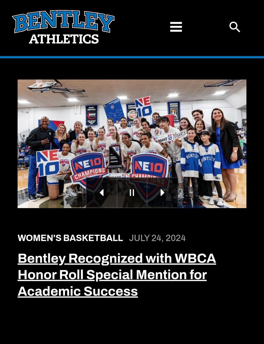 Bentley Athletics tweet media