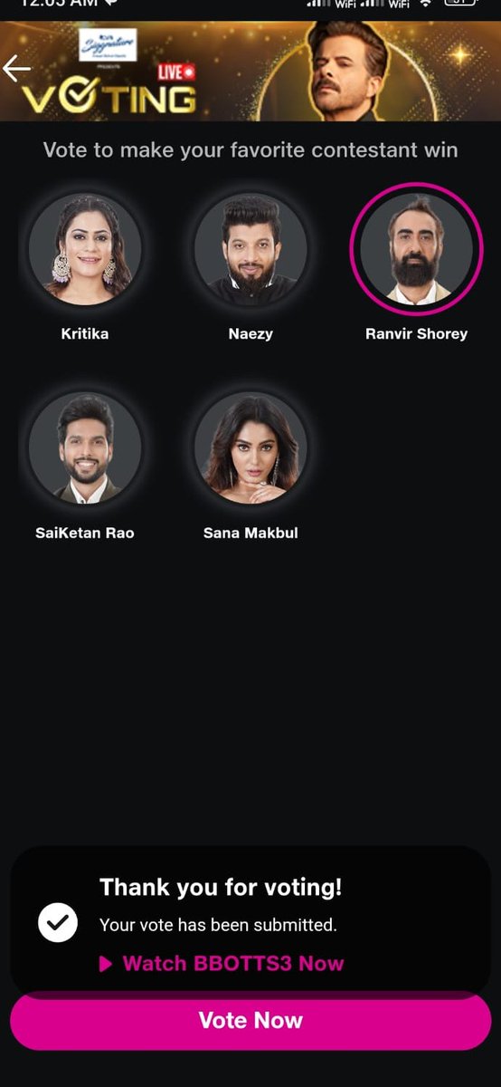 Saw1221e's tweet photo. Whoever is neutral here, guys, do vote to #RanvirShorey , he truly deserves to win #BiggBossOTT3. So do your vote for #RanvirShorey
#BiggBossOTT3onJioCinema #LuvKatariya #ArmanMalik #KritikaMalik #SanaMakbul #Naezy https://t.co/s1zSG01KJO