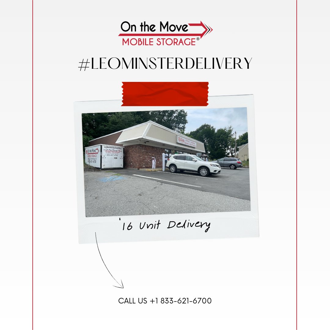 Busy day at On The Move Mobile Storage! 🚛 Just completed a smooth delivery to Leominster, MA. Whether it’s storage or moving, we make the process effortless. Ready to help you with your next move! #OnTheMove #LeominsterMA #MovingSolutions