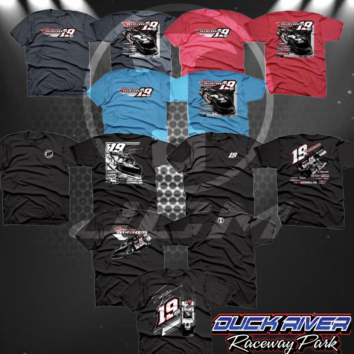 The JCM Motorsports merchandise trailer will be at Duck River Raceway Park this Friday and Saturday night! 

Don’t forget! You can pre-order a door panel today to be picked up from the merchandise trailer! 

See y’all there! 🏁🏁🏁