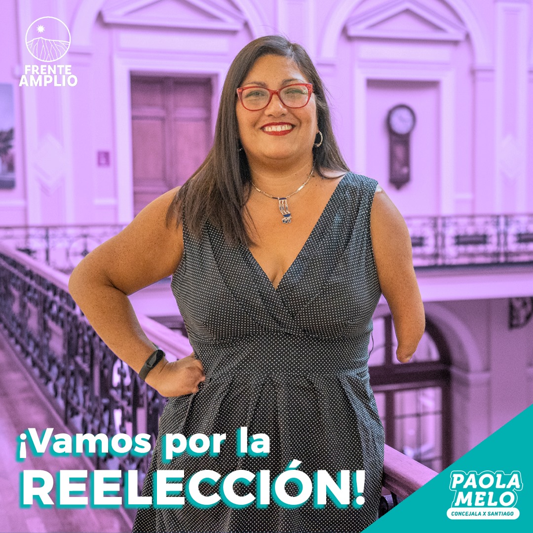 Feliz de seguir cumpliendo 100% con el mandato de la Concejalía un desafío hermoso al servicio de las y los Santiaguinos ❤️
Ratificada e inscrita la reelección para el periodo 2025-2029 por el Frente Amplio #caminemosjuntosxStgo