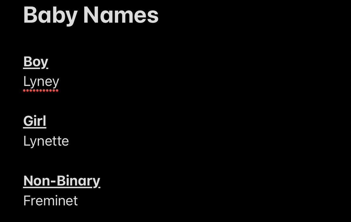 marriage is scary cause what if they don’t like the baby names i chose