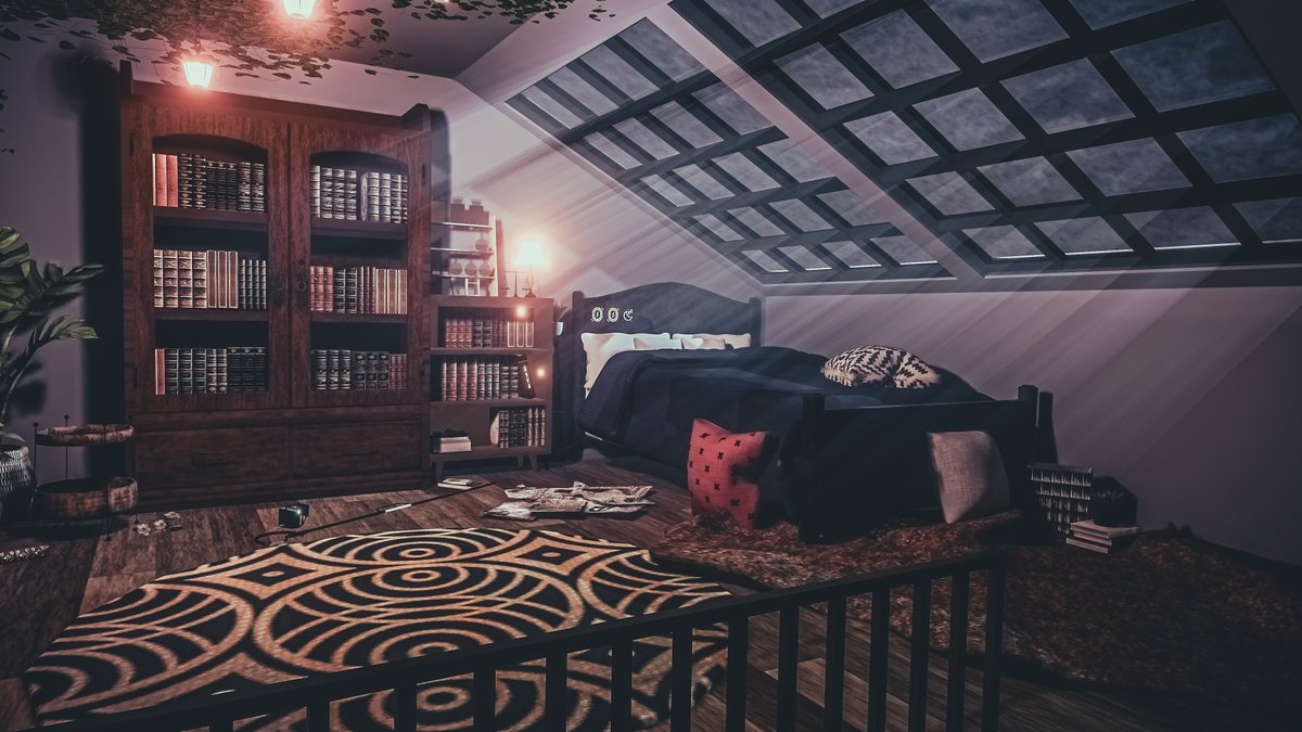 Rest And Sleep In The Witches' Cottage 
魔女のコテージでの休息と睡眠 

World : witch house 2․0
Author : Sally（๑´ㅁ`）

World URL :
vrchat.com/home/world/wrl…

#VRChat #VRC #VRChat_world紹介
#VirtualPhotography #Neo写真