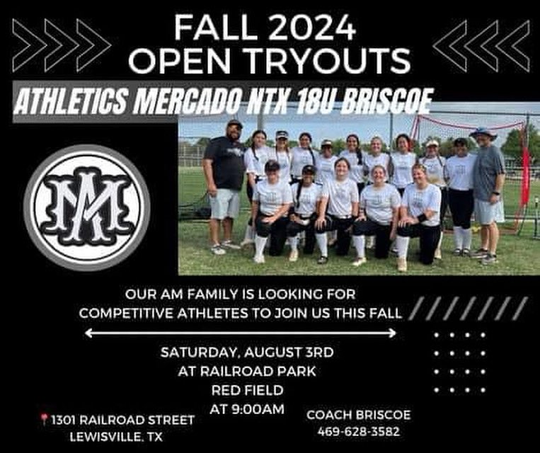 Due to players going to college, we will be hosting an open workout/tryout to add to our roster

Be part of one of the top organizations in softball and take your game to the next level.   AM has a proven record of helping players commit to college programs, so come check us out.