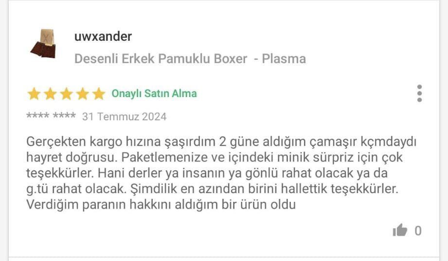 Daha haklı bir yorum görmedim.
