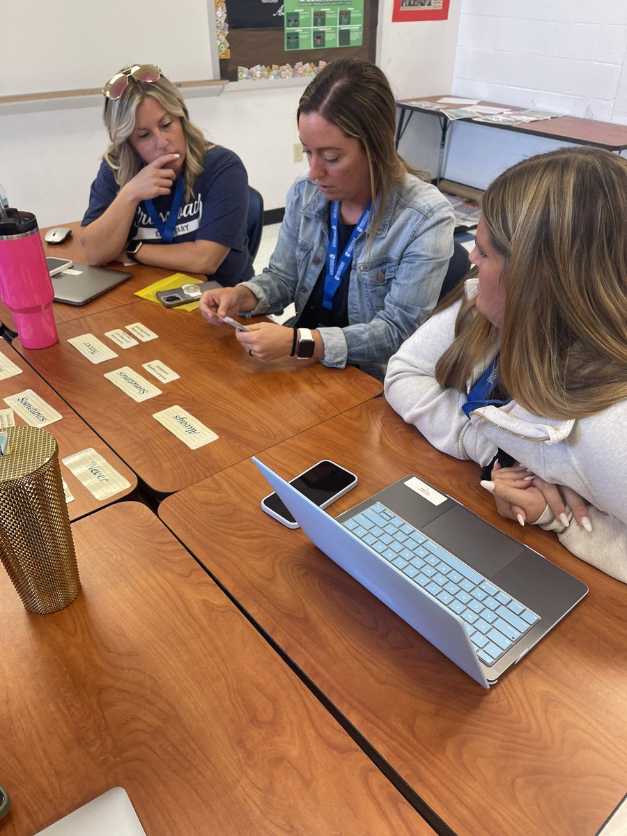 Math workshop sort with our new teachers at the @WSDSummit24