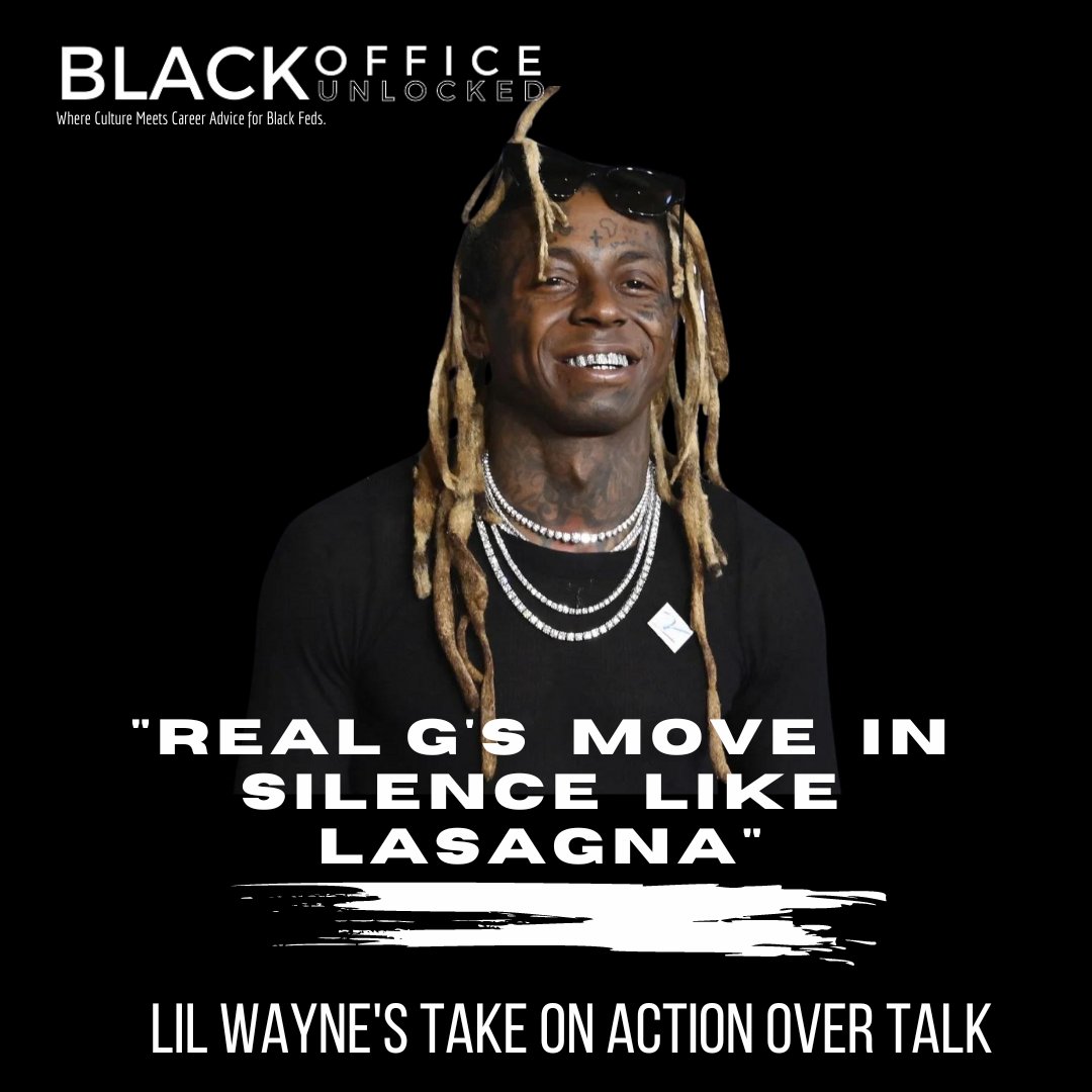 Ever notice how the loudest plans never pan out? All bark, no bite. Stop yapping, start doing! Intentionality is the stealth ninja. As Lil Wayne said, Real G's move in silence like Lasagna. Zip it and let actions talk! 🤐💼🍝 #SilentButDeadly #blackofficeunlocked #stayunlocked