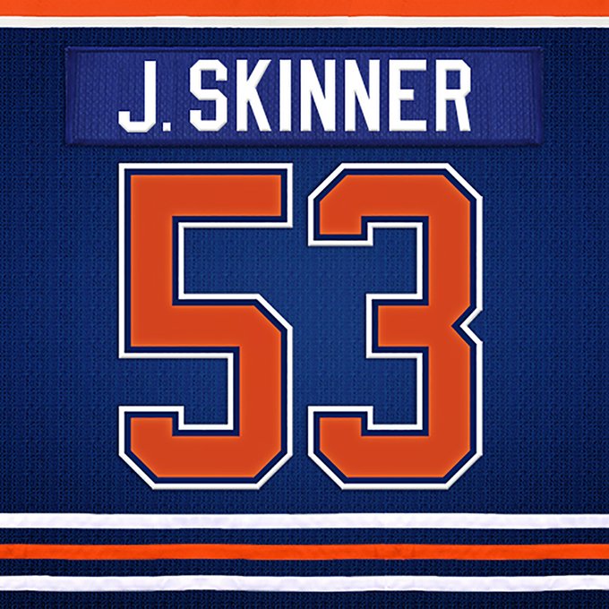Jeff Skinner number 53 jersey graphic.